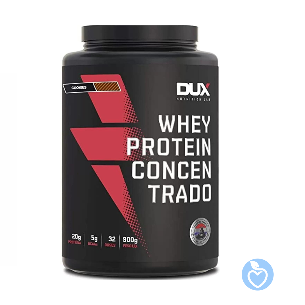 Whey Protein Concentrado - Cookies - 900 g - Dux