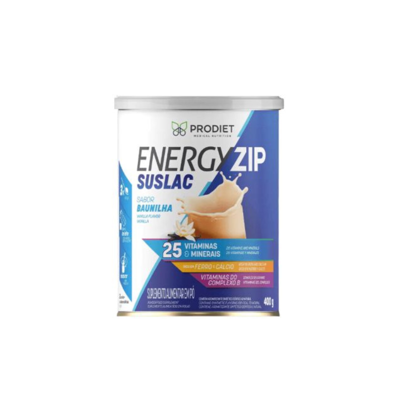 Energyzip Suslac 400g - PRODIET - Baunilha