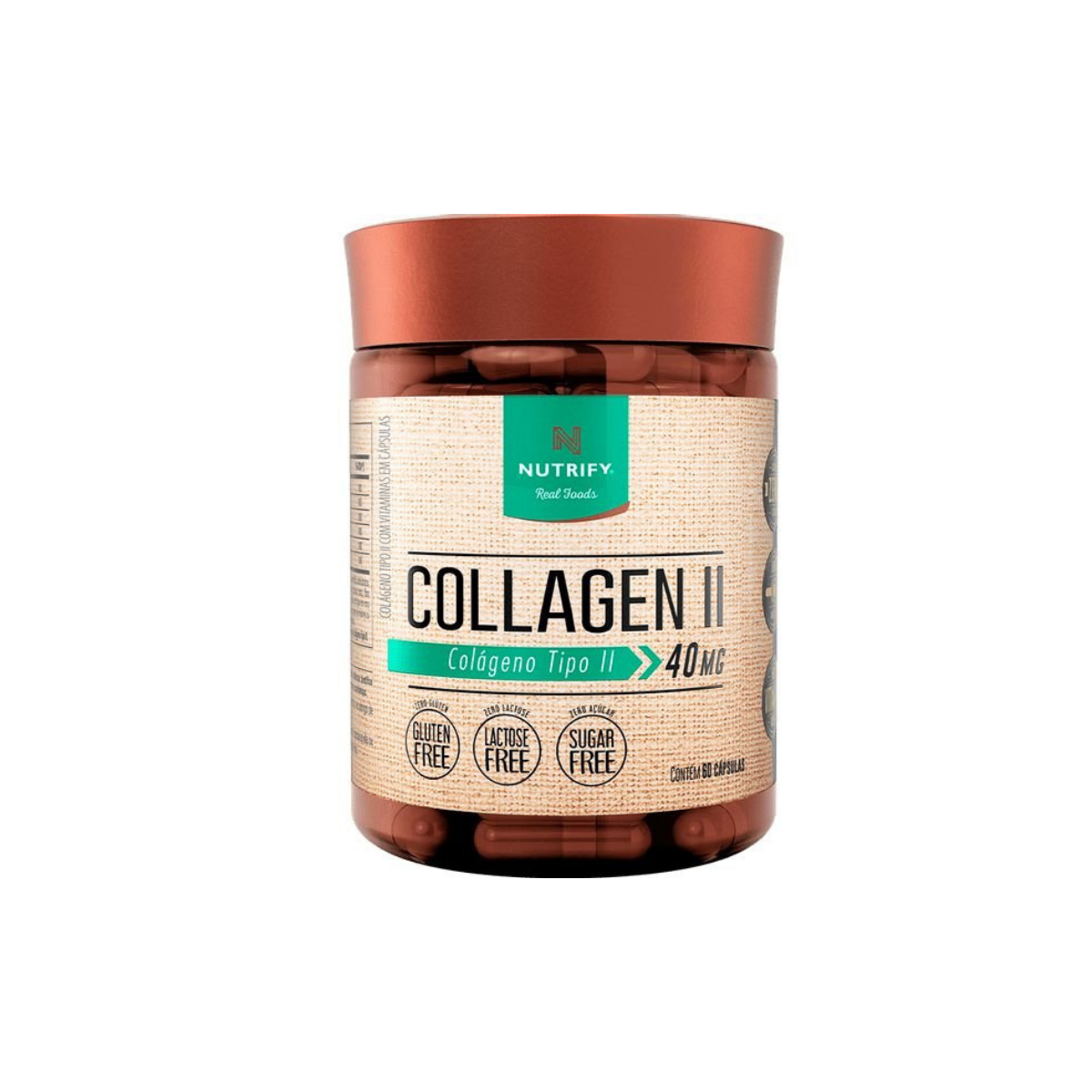 Collagen II 40mg - 60 Cápsulas - NUTRIFY