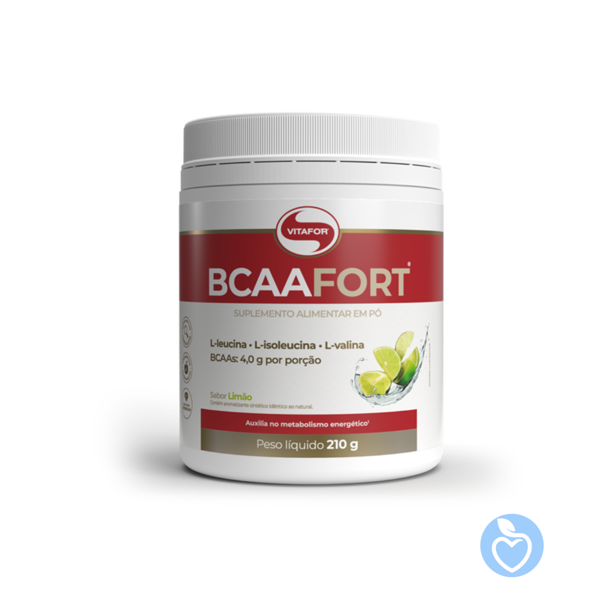 BCAA FORT 210G LIMAO - Vitafor