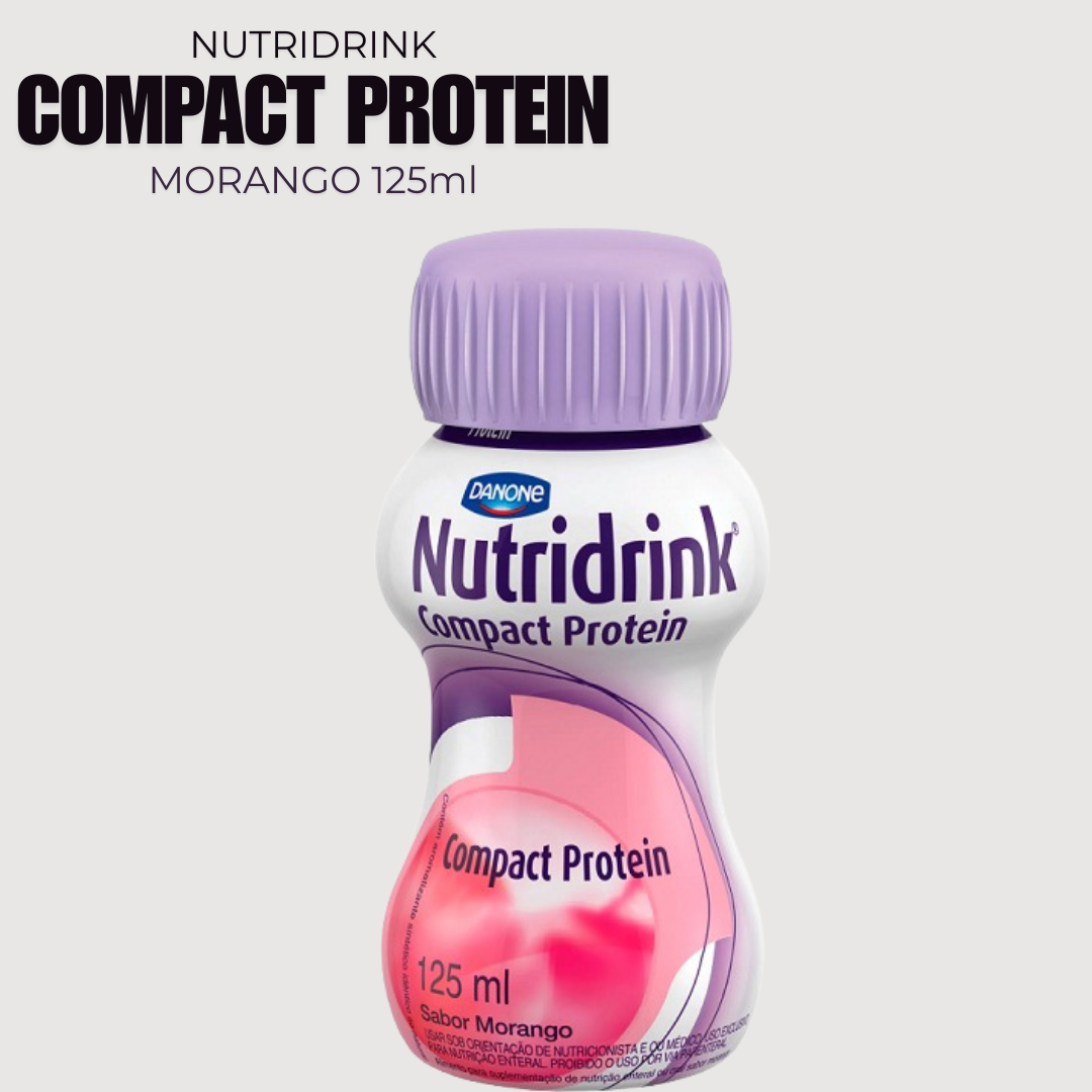 Nutridrink Compact Protein 125ml - DANONE - Morango