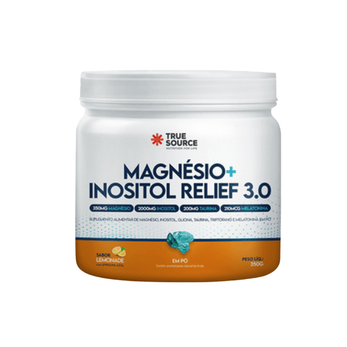 True Magnésio + Inositol Relief 3.0  350g - Limonade - TRUE SOURCE