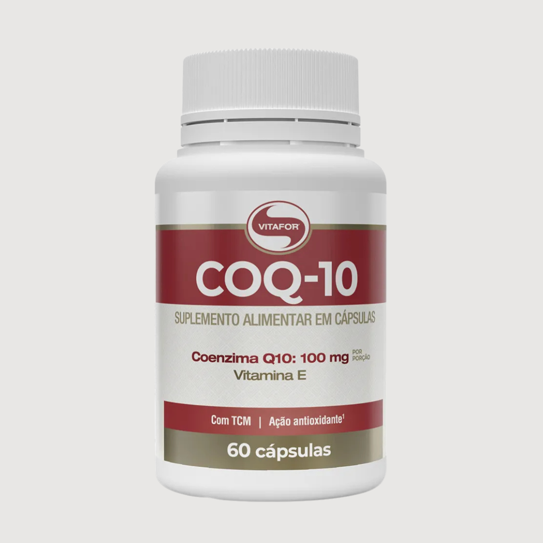 Coenzima Q10 - 60 capsulas 100mg p/ porção - VITAFOR