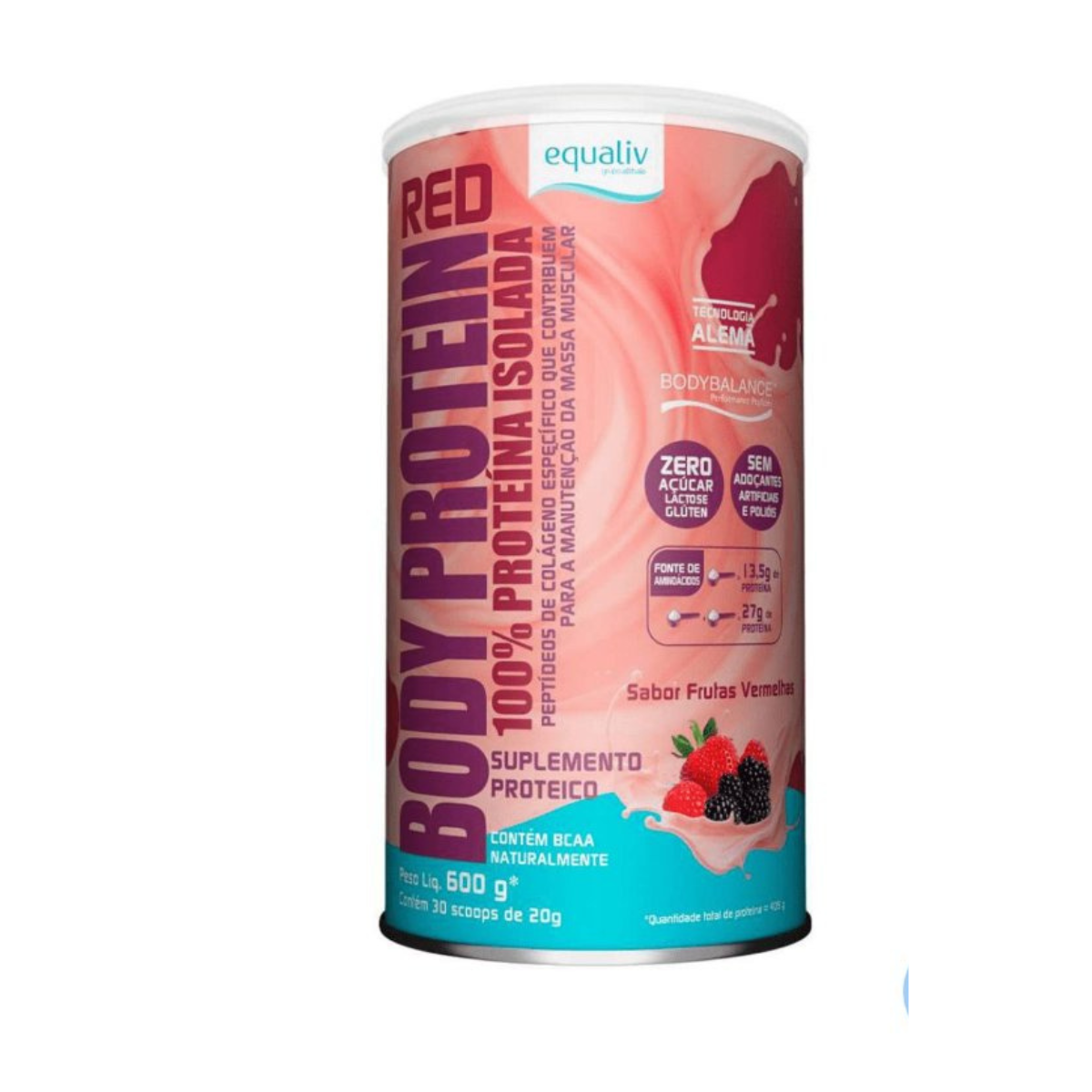 Body Protein  600g  - EQUALIV - Frutas Vermelhas