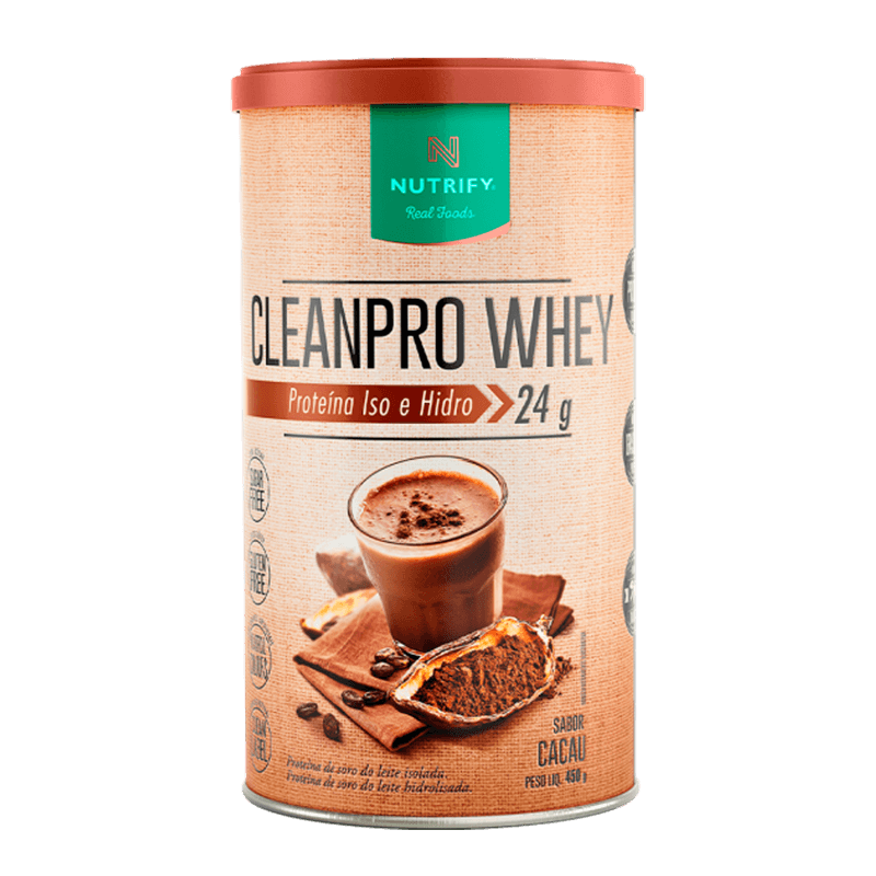 Cleanpro Whey 450g - NUTRIFY - cacau