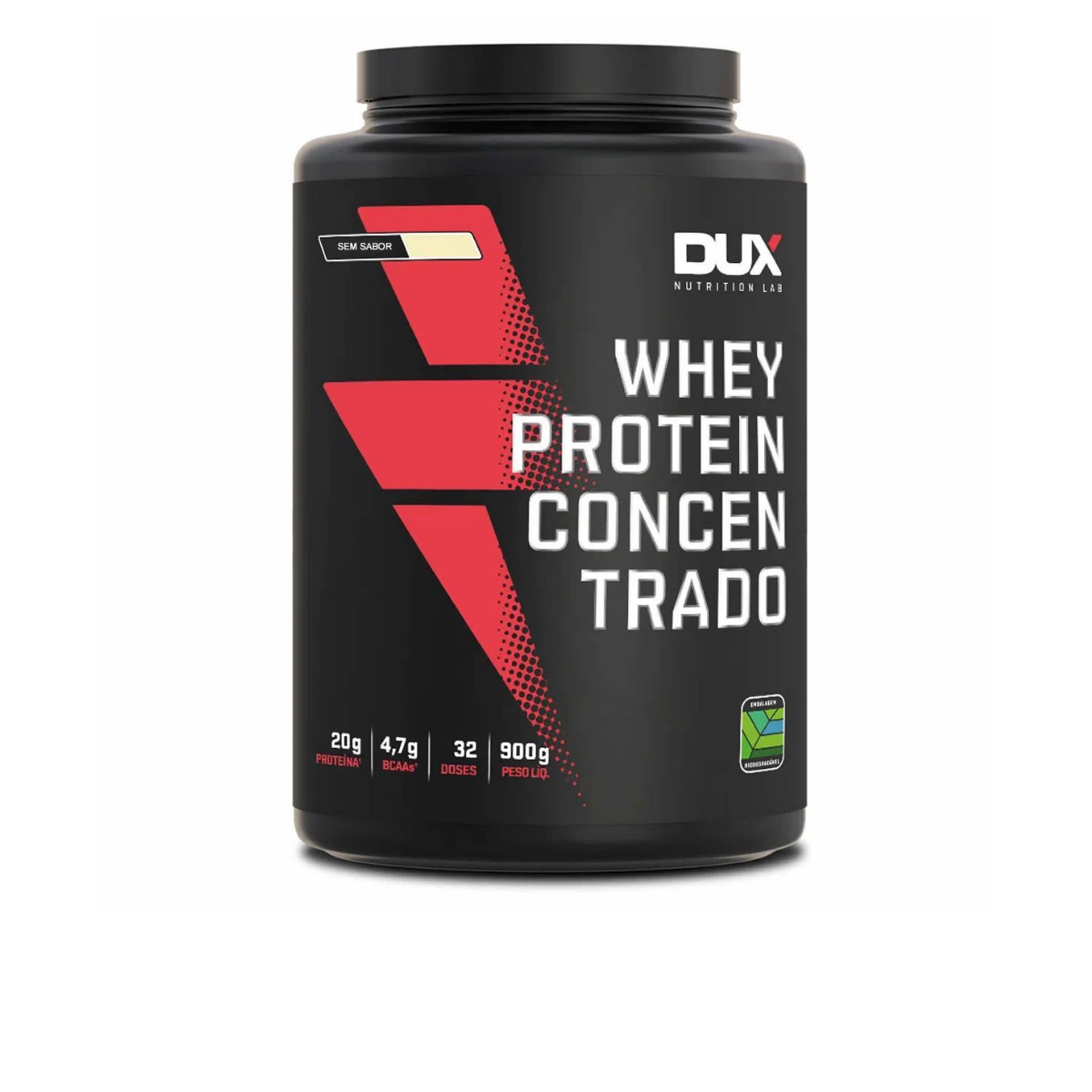 Whey Protein Concentrado 900g - DUX - Sem Sabor