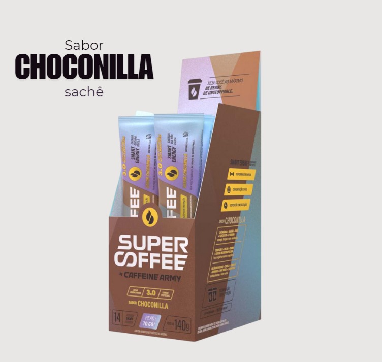 Supercoffee 3.0 - To Go (sachê 10g) - Chconilla - Caffeine Army