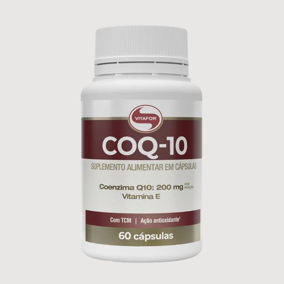 Coenzima Q10 - 60 capsulas 200mg p/ porção - VITAFOR