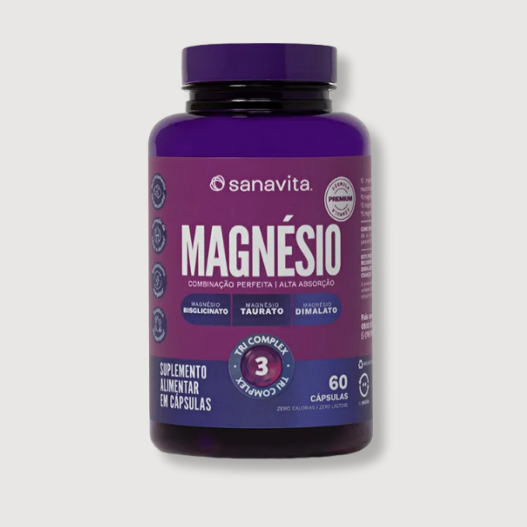 Magnéso - 60 Cápsulas - SANAVITA