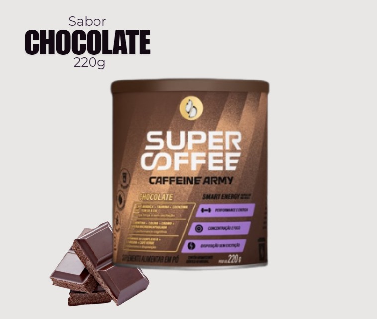 Supercoffee 3.0 220g - Chocolate - CAFFEINE ARMY