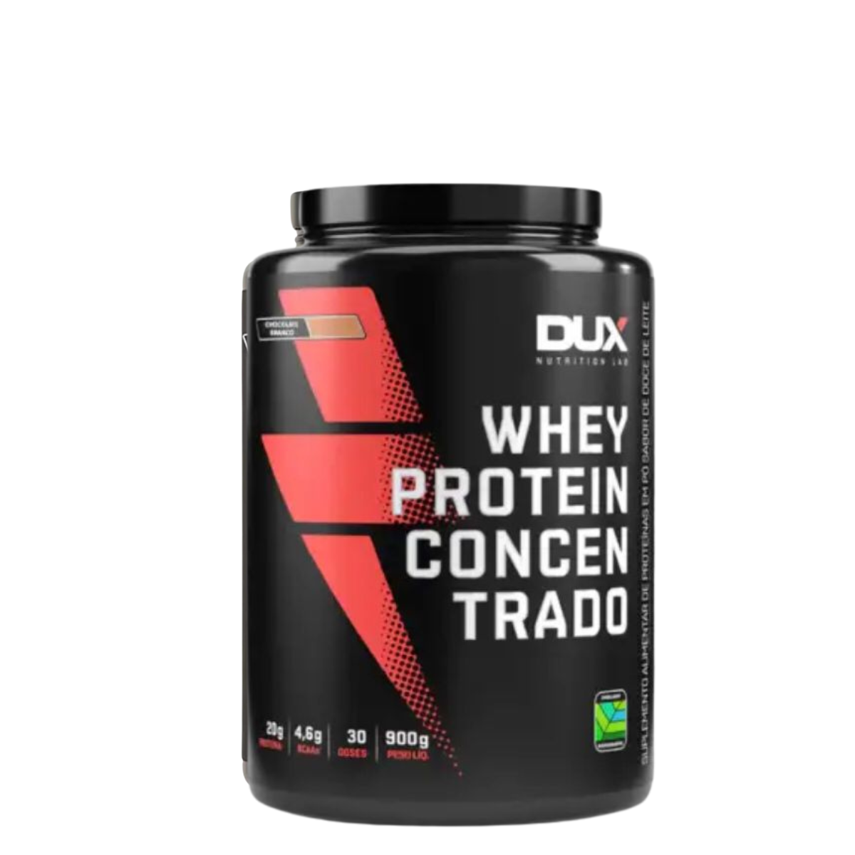 Whey Protein Concentrado 900g - DUX - Chocolate Branco