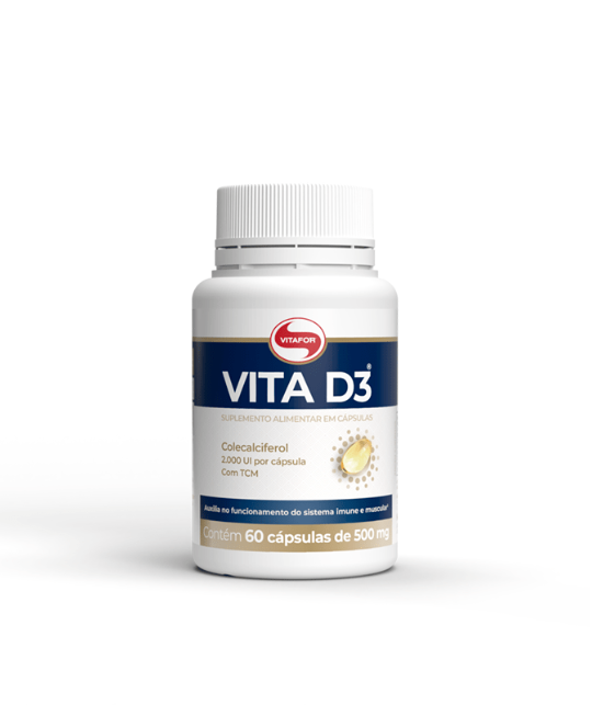VITA D3 60 CAPSULAS 500MG - Vitafor