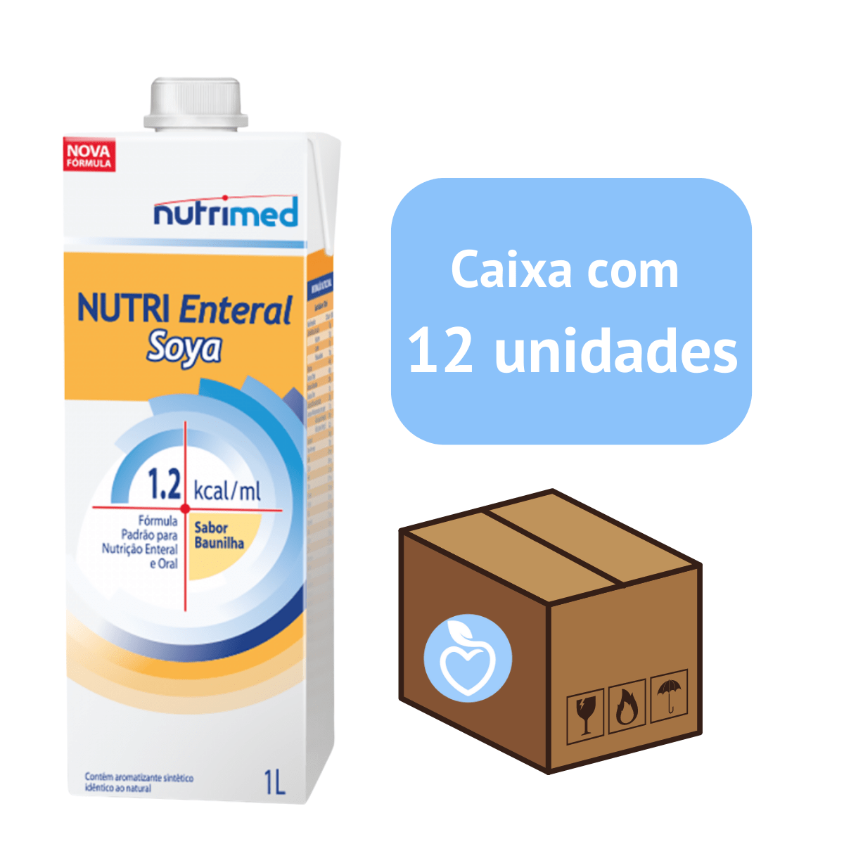 NUTRI ENTERAL SOYA 1.2 CX C/12 litros - Nutrimed