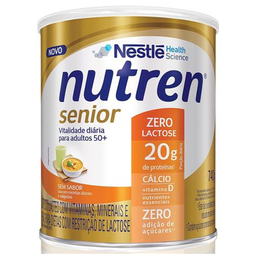 Nutren Senior sem sabor zero lactose 740g pó - Nestlé