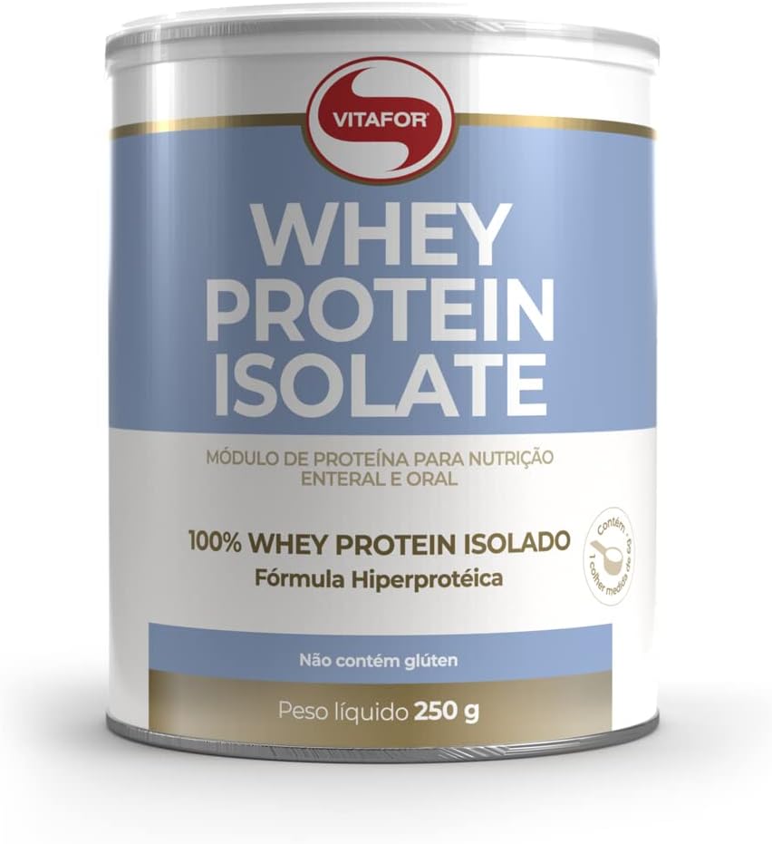 Whey Protein Isolate 250g  - Sem Sabor - VITAFOR