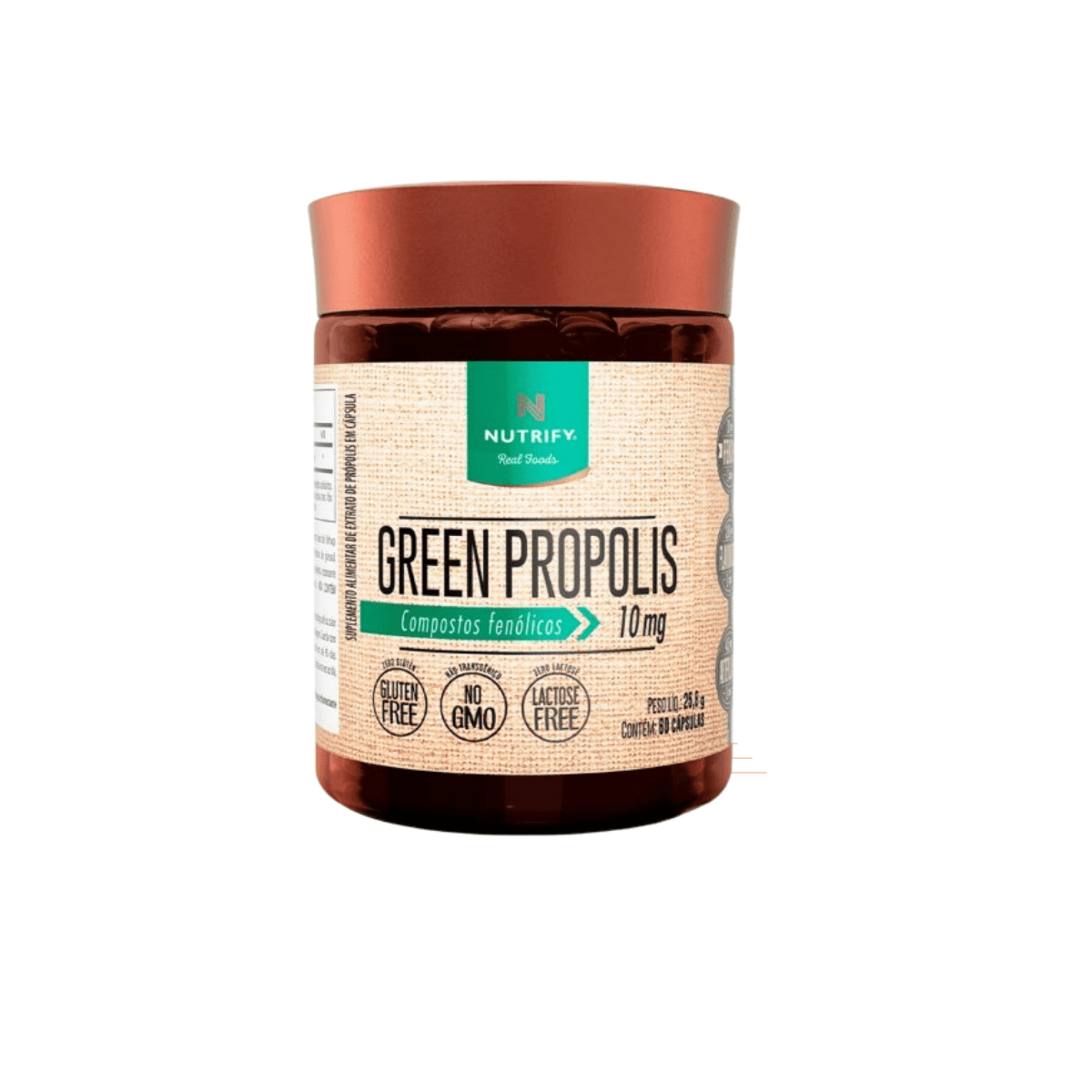 Green Própolis - 10 mg - 60 cápsulas - Nutrify