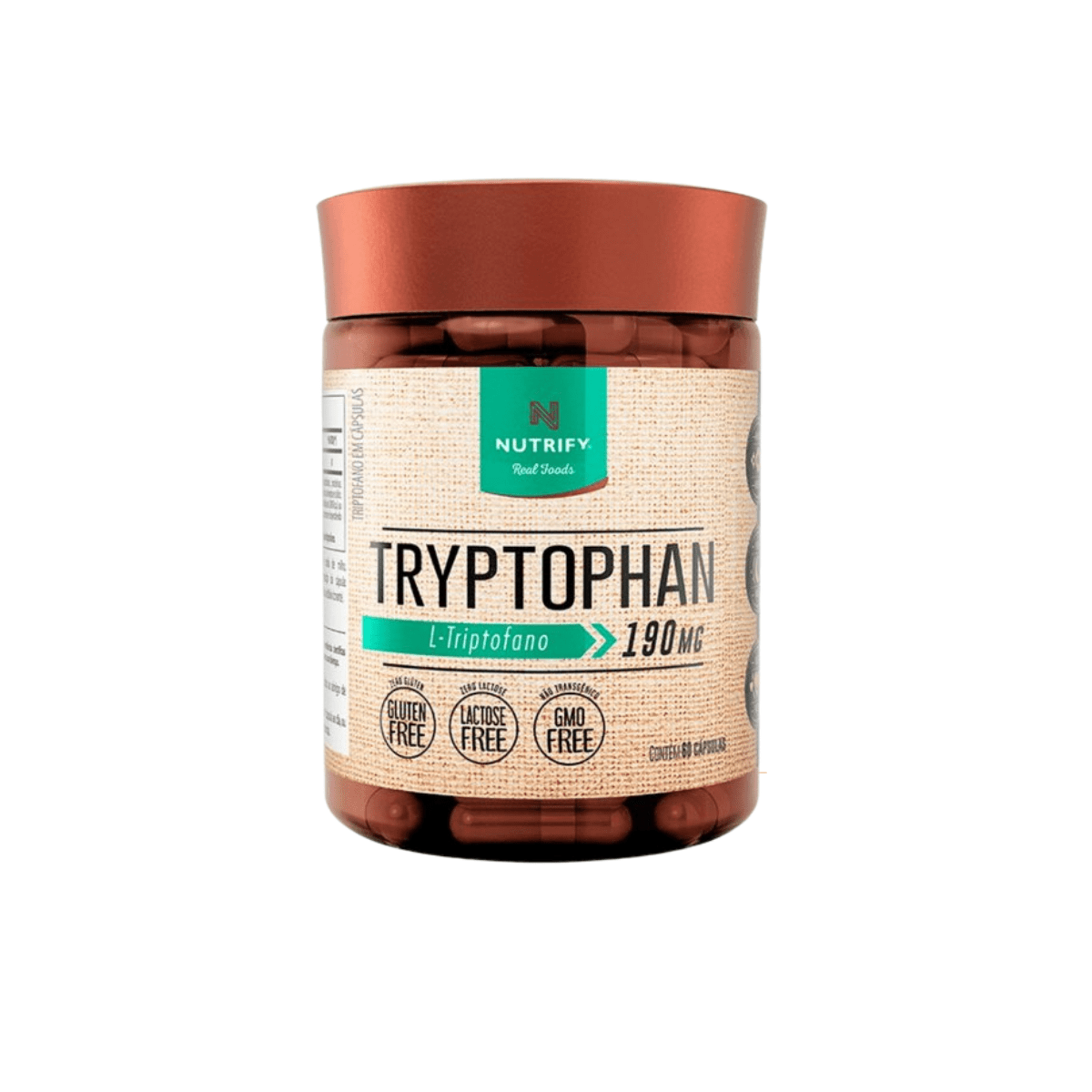 Tryptophan 5HTP   190 mg c/60 cápsulas - Nutrify