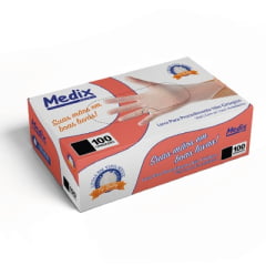 Luva vinil sem talco G - MEDIX