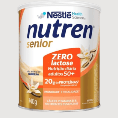 Nutren Senior Zero Lactose 740g - Baunilha - NESTLÉ