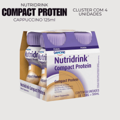 Nutridrink Compact Protein 125ml - Cluster c/4 - DANONE - Cappuccino