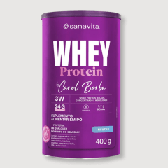 Whey 3W  Carol Borba 400g  - Neutro - SANAVITA