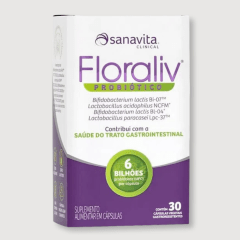 Floraliv Probiotico - 30 Cápsulas - SANAVITA