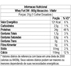 Whey Fort 3W 900g - VITAFOR - Mochaccino