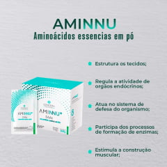 AMINNU - 30 Sachês 10g - Limão - CENTRAL NUTRITION