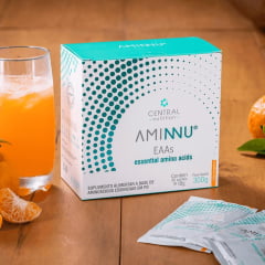 AMINNU - 30 Sachês 10g - Tangerina - CENTRAL NUTRITION